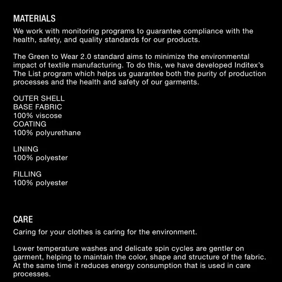 Zara Black Faux Leather Quilted Detail High Waisted Pants Sizes XS,S & M - Picture 6 of 8